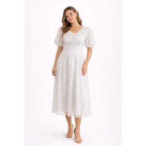 Gunne Sax Vintage Lace Wedding Dress Off White 11